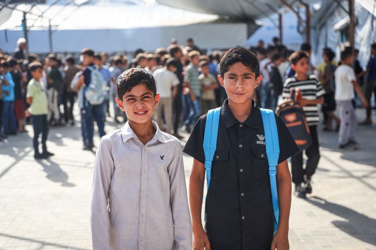 Terug naar school in Gaza: leren in tenten na jaren van ontwrichting (Picture by: aljazeera.com)