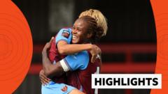 West Ham verrast nieuw uitziend London City Lionesses in de Women's Super League (Picture by: ichef.bbci.co.uk)
