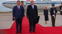 Xi kreeg Trumps rode loper – maar niet alles wat hij wilde (Picture by: ichef.bbci.co.uk)