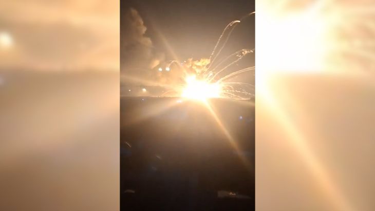 Zware explosies bij Syrisch legersdepot ten zuiden van Aleppo (Picture by: aljazeera.com)