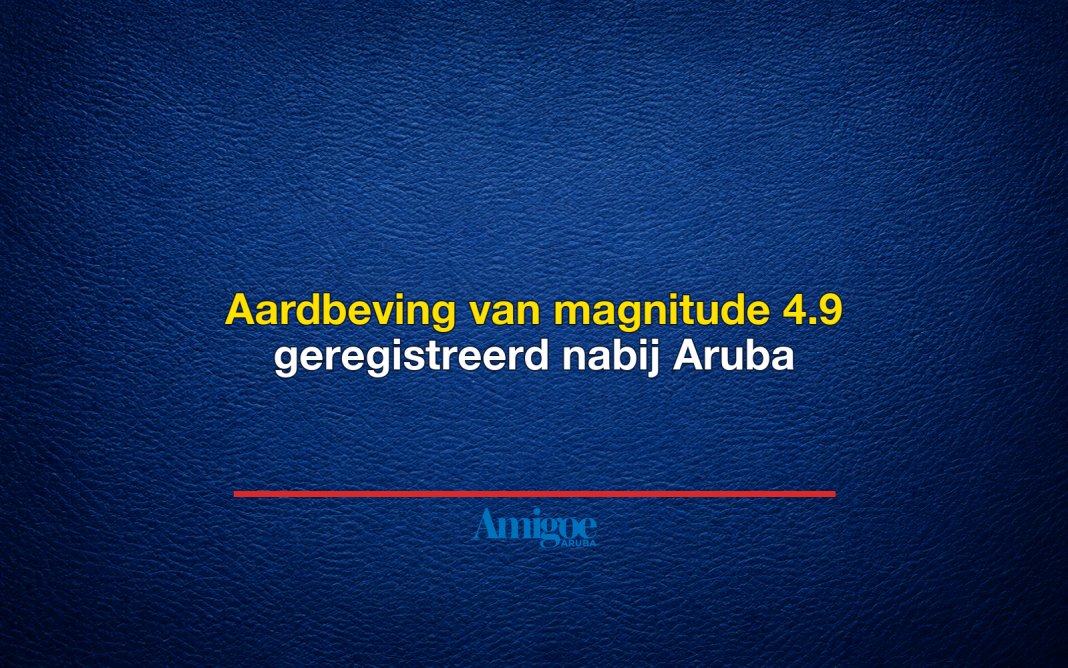 Aardbeving van magnitude 4.9 geregistreerd nabij Aruba