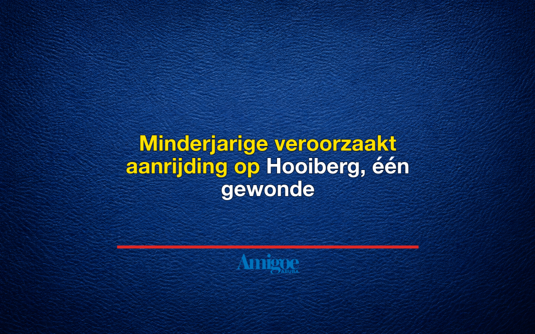 Minderjarige veroorzaakt aanrijding op Hooiberg, één gewonde