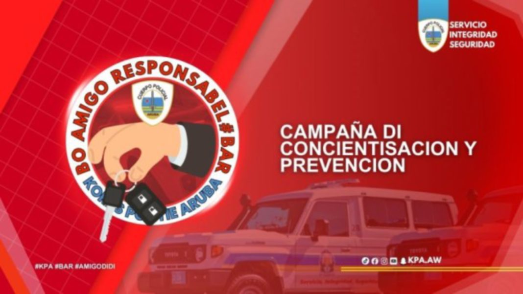 Korps Politie Aruba lanceert campagne tegen rijden onder invloed (Picture by: pubble.cloud)