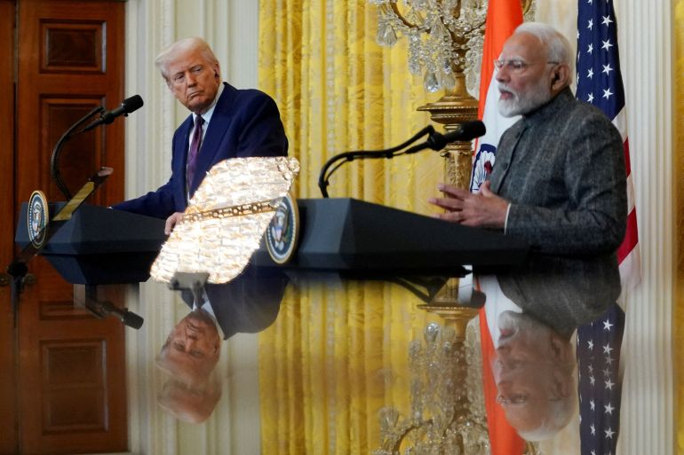 Modi's India spreekt Trump steeds openlijker tegen, van 'terrorisme' tot handelstarieven (Picture by: aljazeera.com)