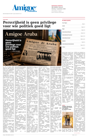 Amigoe Daily Krant — Dageditie (2026-09-01)