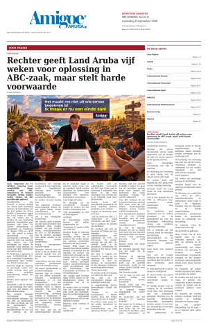 Amigoe Daily Krant — Dageditie (2026-09-09)