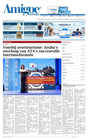 Amigoe Daily Krant — Dagelijkse Editie — dinsdag 15 september 2026 — 17:00