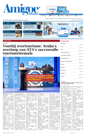 Amigoe Daily Krant — Dageditie — dinsdag 15 september 2026 — 17:00