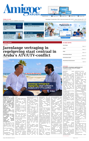 Amigoe Daily Krant — Terwijl je sliep — woensdag 16 september 2026 — 07:00