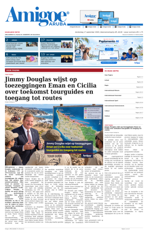 Amigoe Daily Krant — Dagelijkse Editie — donderdag 17 september 2026 — 17:00