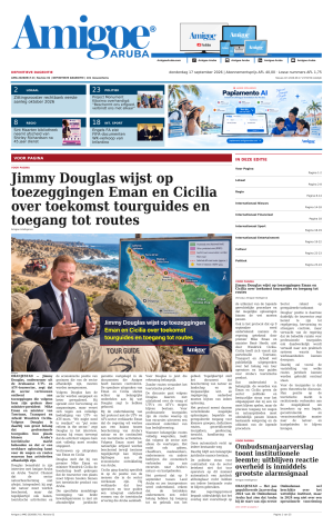 Amigoe Daily Krant — Dageditie — donderdag 17 september 2026 — 17:00