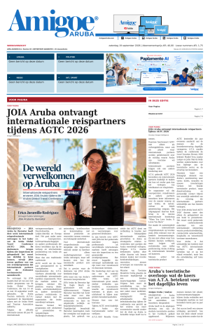 Amigoe Daily Krant — Weekoverzicht — zaterdag 19 september 2026 — 09:00