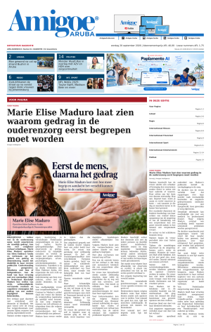 Amigoe Daily Krant — Dageditie — zondag 20 september 2026 — 17:00