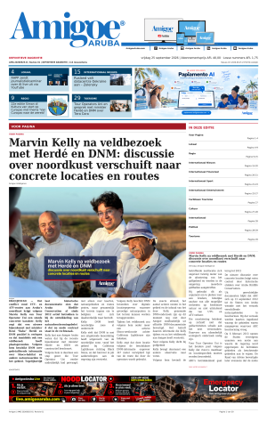 Amigoe Daily Krant — Dageditie (2026-09-25)
