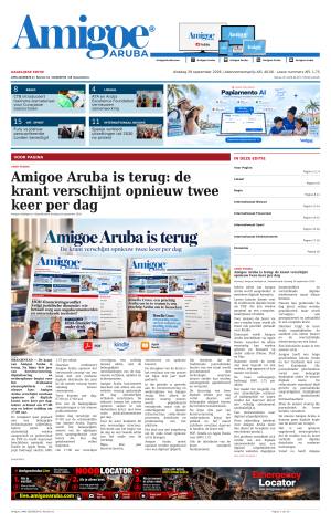 Amigoe Daily Krant — Dagelijkse Editie (2026-09-29)