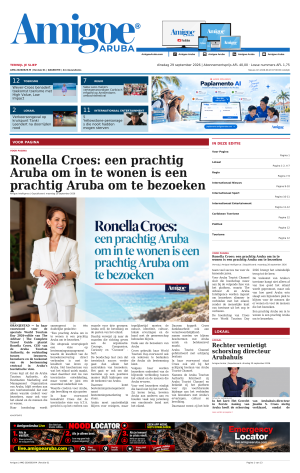 Amigoe Daily Krant — Terwijl je sliep (2026-09-29)